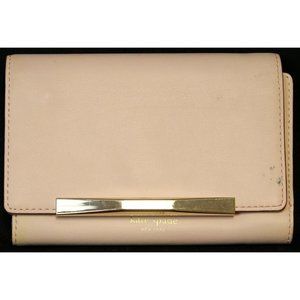 Kate Spade Camden Way Callie Leather Trifold Wallet in Posy Pink